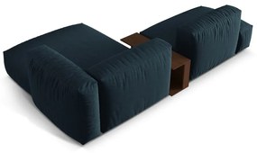 Тъмносин модулен ъглов диван (десен ъгъл) Martina – Micadoni Home