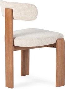 Кремави тапицирани трапезни столове в комплект 2 бр. Nadia – MOME