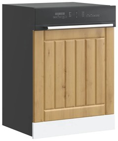 853906 vidaXL Панел за миялна машина, Lucca, дъб артизан, инженерно дърво