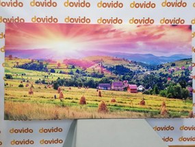 Картина на платно – Снопове сено в Карпатите