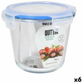 Херметическа Кутия за Обяд Quttin Кръгъл 700 ml Ø 14 x 11,5 cm (6 броя)