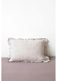 Натурална ленена калъфка за възглавница с ивици, 50 x 60 cm - Linen Tales