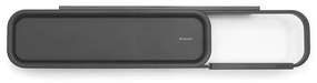 Държач за тоалетна хартия с рафт Brabantia MindSet 1005667, Лесен монтаж, Минерално покритие, Тъмносив