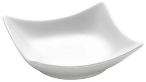 Бяла порцеланова купа Basic Wave, 10,5 x 10,5 cm - Maxwell &amp; Williams