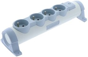 Legrand 050077 Разклонител 4х2Р+Е без кабел, френски стандарт, Бял - 050077