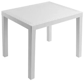 Градинска правоъгълна маса Ipae-Progarden Poker PVC - Bianko 78 x 65 x 72см, White, POK028BI