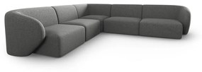 Сив променлив ъглов диван Shane - Micadoni Home