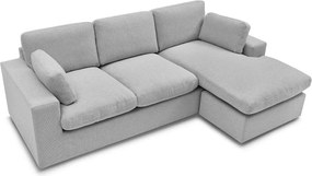 Светлосив ъглов диван Belair – Bobochic Paris