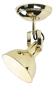 Индустриален кръгъл прожектор златен 1-светлина - Tommy