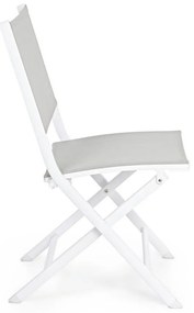 Бял градински стол метален Elin – Bizzotto