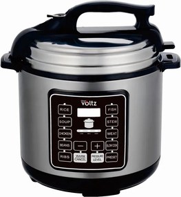 Втора ръка: Мултикукър под налягане Oliver Voltz OV51985I6, 1000W, 9 програми, 6L, 70kPa, 24ч таймер, Инокс