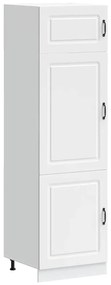 853627 vidaXL Кухненски шкаф, Kalmar, бял, инженерно дърво
