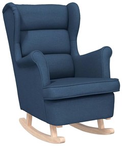 4016927 vidaXL Люлеещ се стол Blue 74x90x102 cm Fabric