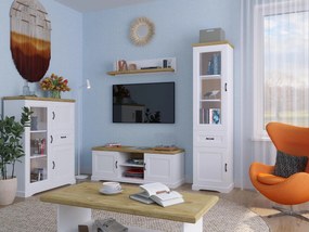 Ниска витрина RIVA WIT NIS 2D1W1S