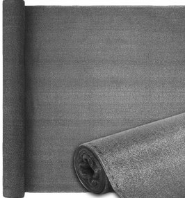 Сива засенчваща мрежа за ограда 90% засенчване 2m x 25m