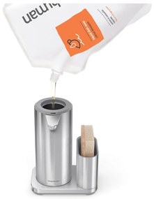 Метална стойка за течен сапун и гъба - simplehuman