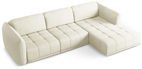 Бял ъглов диван (десен ъгъл) Hoku – Makamii
