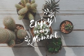 Тапет – С цитат - Enjoy every moment