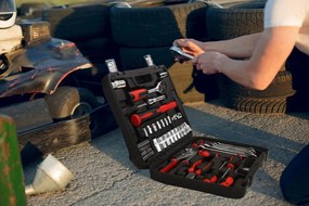 Комплект инструменти от 58 части в куфарче за инструменти