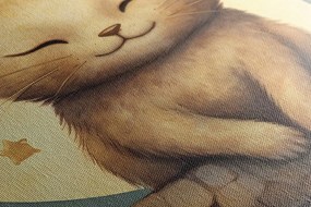 Картина на платно – Мечтателна котка