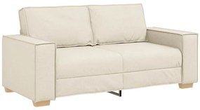4104989 vidaXL Двуместен диван, ленен, 140 см