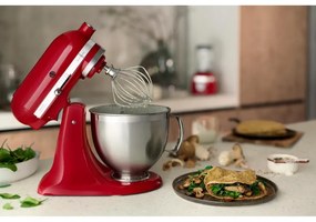 Планетарен миксер Artisan Elegance KitchenAid 5KSM185PSEER, 300W, 4.8 л, Direct drive, 10 скорости, Червен