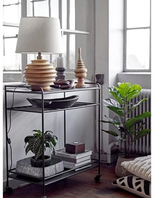 Настолна лампа в тъмно естествен цвят с текстилен абажур (височина 54 cm) Svale – Bloomingville