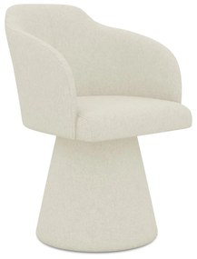 Кремав тапициран трапезен стол Kanoa – Makamii