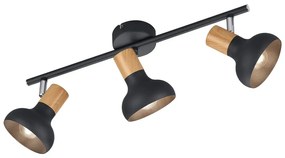 Матово черно прожектор ø 10 cm Latika – Trio