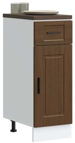 853944 vidaXL Кухненски шкаф Porto, кафяв дъб, инженерно дърво