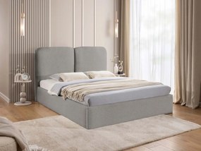 Облегнато легло Heaven-Сиво-140 x 200