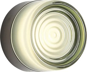 Дизайнерска стенна лампа черна със светлозелено стъкло IP44 - Michele