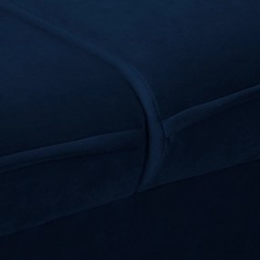 Тъмносин кадифен диван 138 cm Juli – Ropez