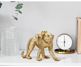 Статуя от полиресин (височина 18,5 cm) Monkey Mom – Mauro Ferretti