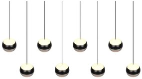 LED висящо осветително тяло в черен и сребрист цвят Orbit – Trio Select