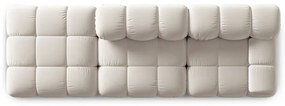 Бежов кадифен модулен диван 282 cm Bellis – Micadoni