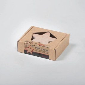 Дървена звезда за декоративна коледна елха Small - Spira