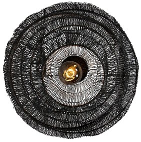 Ориенталски таванен аплик черен 45 см - Vadi