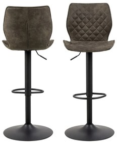 Тъмнозелени въртящи се бар столове в комплект от 2 броя 116 см Naomi - Actona