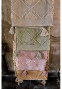 Бял ръчно изработен памучен килим подходящ за пране 170x240 cm Tribu Natural – Lorena Canals