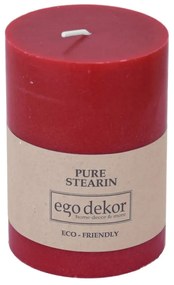 Червена приятелска свещ, време на горене 37 часа Eco - Eco candles by Ego dekor