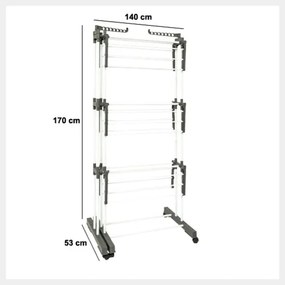 Сушилник за дрехи 5five Sinai, Метал, 26 m