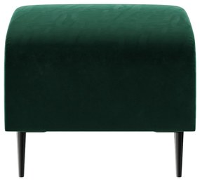 Тъмнозелено кадифено столче за крака Shel - Ghado