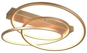 LED затъмняващо се осветително тяло за таван златно 49x64 cm Darvin – Trio