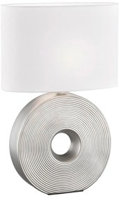 Настолна лампа F&amp;H Eye-34φ 17β 53ψ cm-White-Silver
