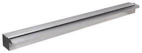 41674 vidaXL Правоъгълен фонтан за басейн, LED, неръждаема стомана, 90 см