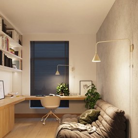 Кремава стенна лампа за контакт ø 14 cm Zylo – Sollux