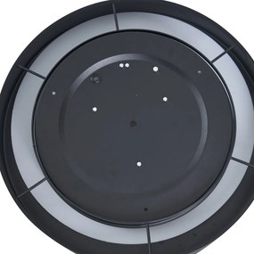 Модерна таванна лампа черна прозрачна 40 см вкл. LED 3-степенно димиране - Sue