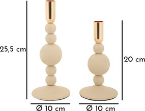 Метални свещници в комплект 2 бр. Aster – Mauro Ferretti