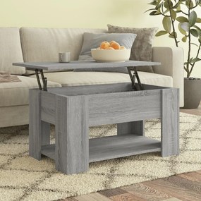 819276 vidaXL Маса за кафе, сив сонома, 79x49x41 см, инженерно дърво